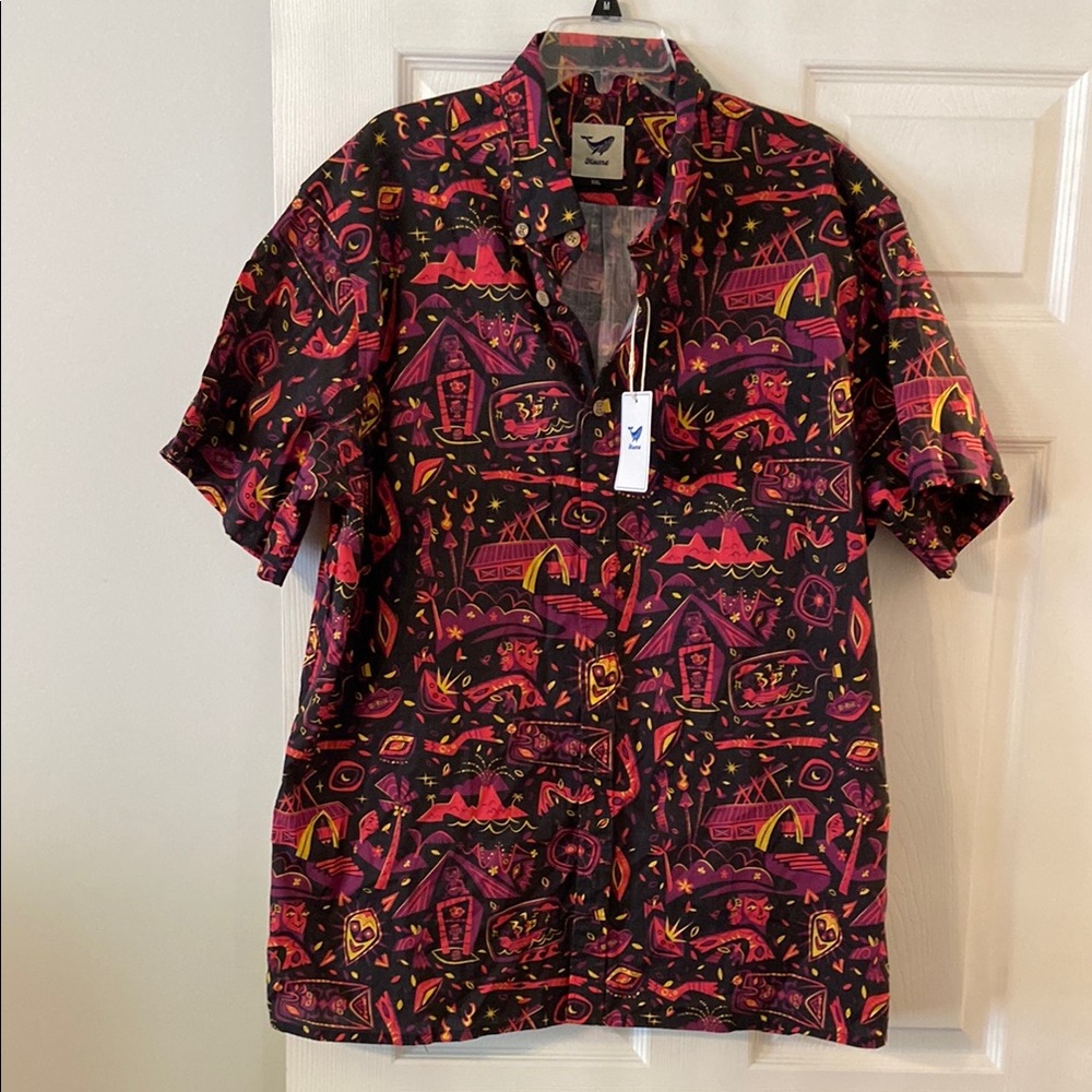 YIUME Man Summer Shirt size XXL length 32” pit to pit 59” brand new